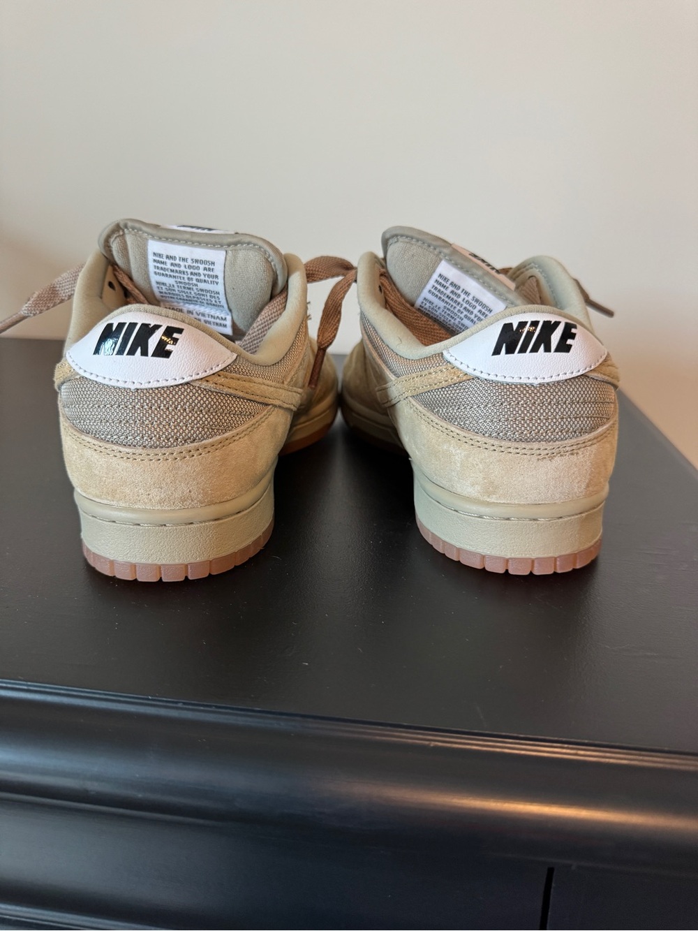 Nike Men's Tan Suede Low-Top Athletic Sneakers - Picture 3 of 6